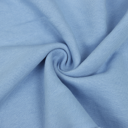 Ткань Футер 3-х нитка, Петля, цвет Светло-Голубой (на отрез)  в Лобне