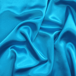 *Ткань Атлас-сатин, цвет Голубой (на отрез)  в Лобне