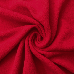 Флис Односторонний 130 гр/м2, цвет Красный (на отрез)  в Лобне