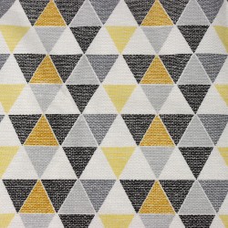 Интерьерная ткань Дак (DUCK), принт &quot;Малые Треугольники&quot; (на отрез)  в Лобне
