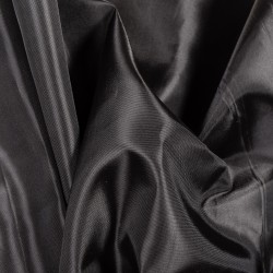 Ткань подкладочная Таффета 190Т, цвет Черный (на отрез)  в Лобне