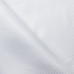 Ткань Оксфорд 300D PU Рип-Стоп СОТЫ, цвет Белый (на отрез)  в Лобне