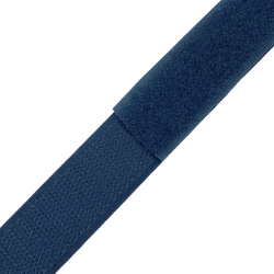 Контактная лента 25мм цвет Синий (велькро-липучка, на отрез)  в Лобне