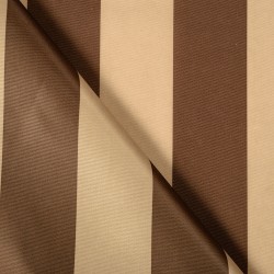 Ткань Оксфорд 300D PU, Бежево-Коричневая полоска (на отрез)  в Лобне
