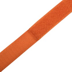 Контактная лента 25мм цвет Оранжевый (велькро-липучка, на отрез)  в Лобне