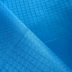 Ткань Оксфорд 300D PU Рип-Стоп СОТЫ, цвет Голубой (на отрез)  в Лобне