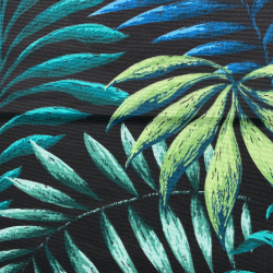 Интерьерная ткань Дак (DUCK), принт &quot;Тропические листья&quot; (на отрез)  в Лобне