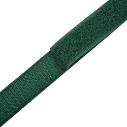 Контактная лента 25мм цвет Зелёный (велькро-липучка, на отрез)  в Лобне