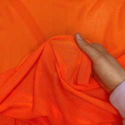 Трикотажная Сетка 75 г/м2, цвет Оранжевый (на отрез)  в Лобне